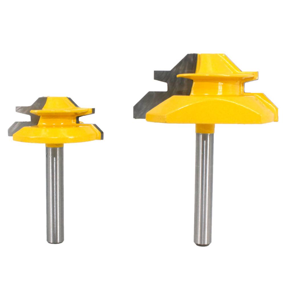 1/4 inch Shank 45 Degree Lock Miter Router Bit Tenon Milling Cutter Woodworking Tool For Wood Tools