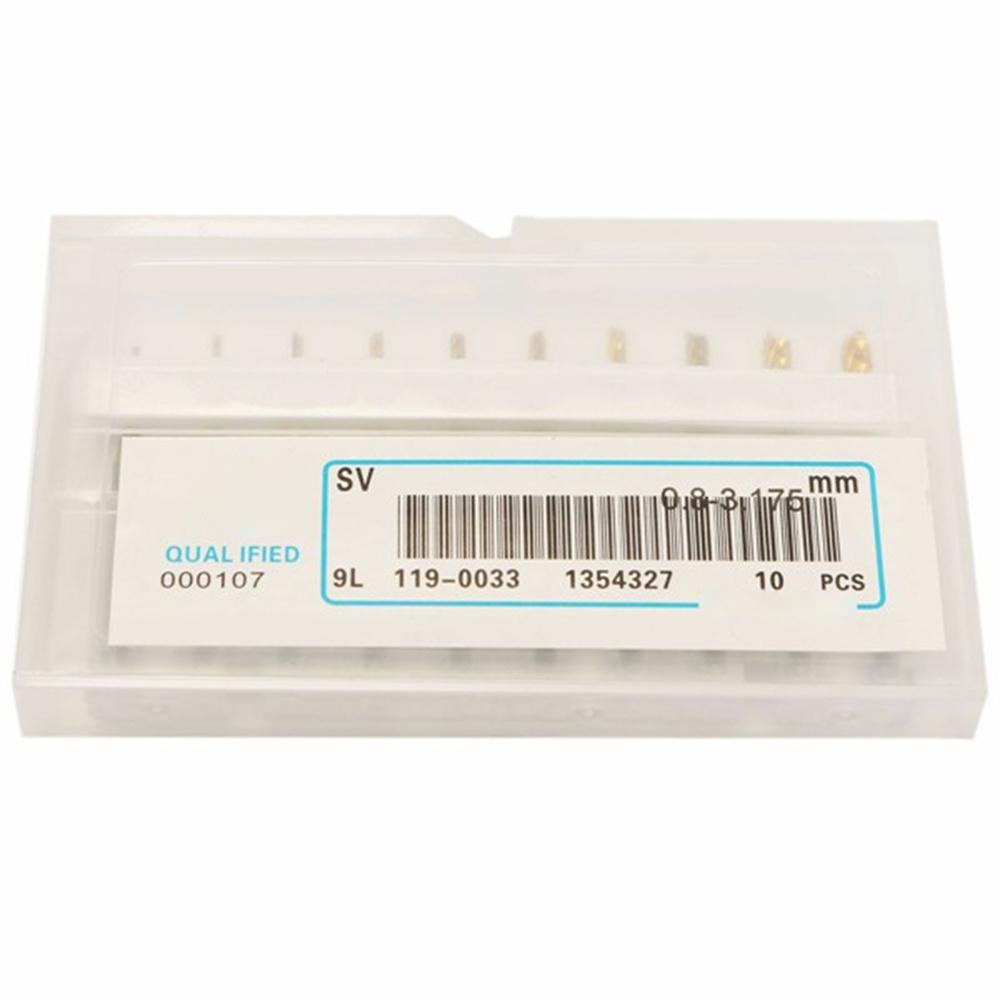 10PCS Drill Bits Titanium Coated Engraving Milling Cutter Hole 0.8-3mm Carbide Bits CNC Precision Tool Set