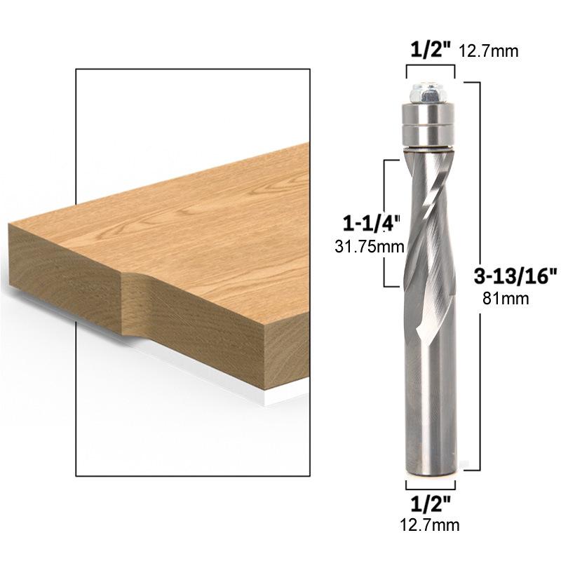 12MM/12.7MM Shank Carbide Spiral Router Bit for Wood Cutting And mills Milling cutters