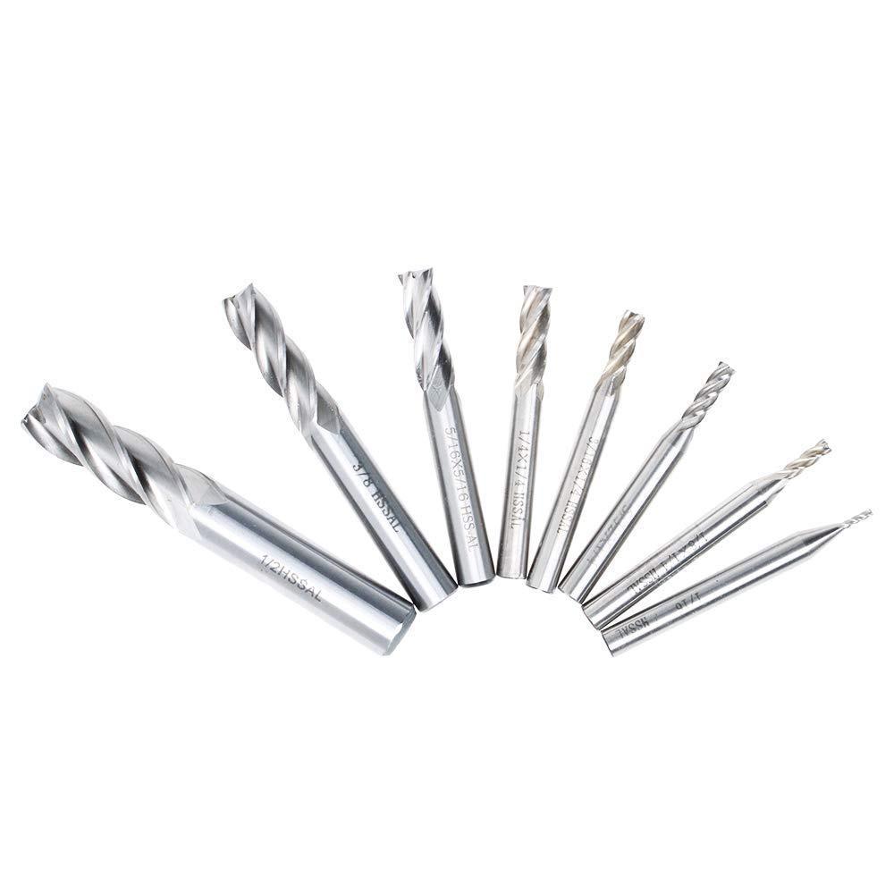 16PCS High-Speed Steel Milling Cutter and Center Drill Set Hole-Expanding Woodworking Tools