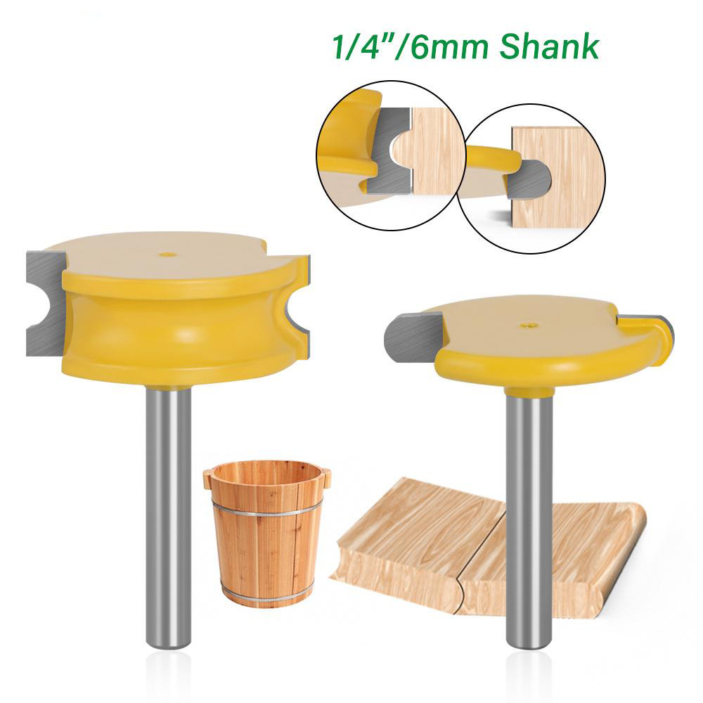 2PCS Canoe Flute and Bead Router Bit Set Precise Cutting Tool Ideal For Decorative Edges Long-Lasting Performance 1/2 1/4 6mm 8m 12mm