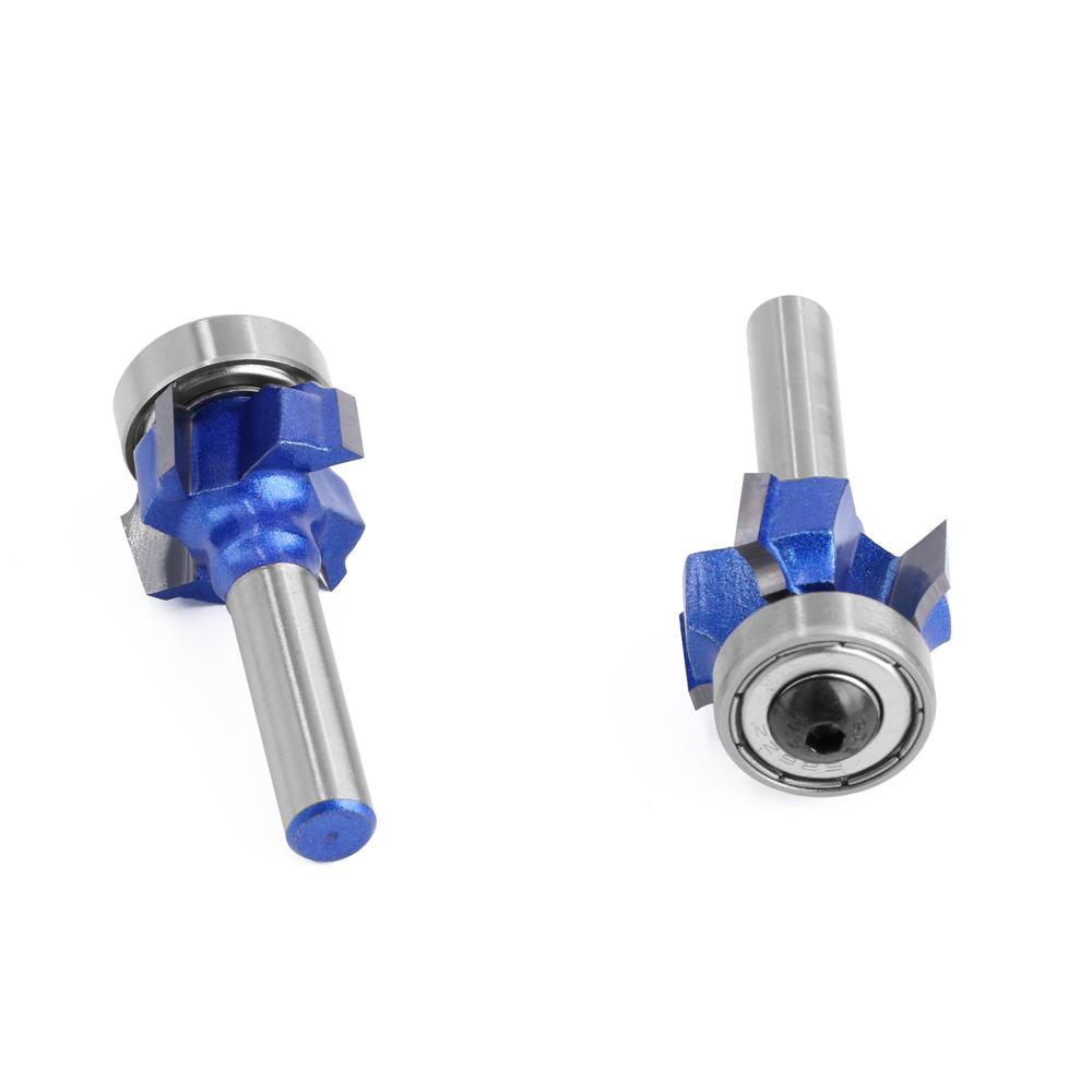 3PCS 6mm 8mm 1/4Shank Z4 Corner Round Router Bit R1 R2 R3 Trim Edging Woodworking Mill Classical Cutter Bit