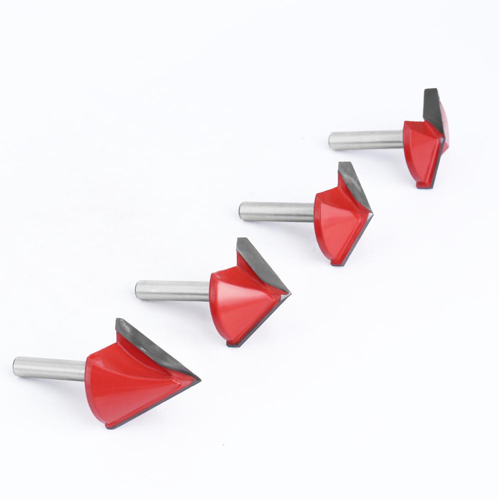 6mm 60-150 Degree  Router Bits CNC Engraving V Type Milling Cutter Woodworking Carving Knife Tungsten Carbide Cutting Tool