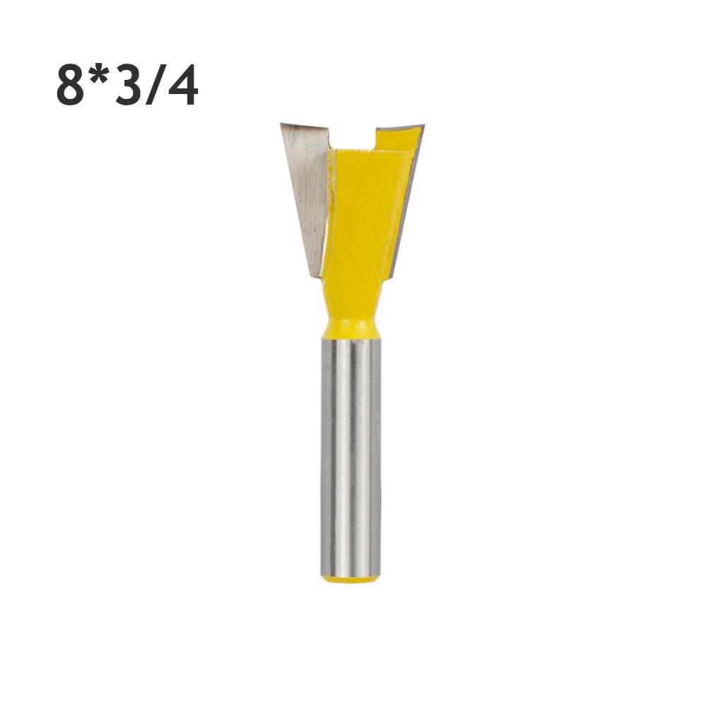 8mm Shank Dovetail Milling Cutter Slotting Woodworking Carving Router Bit for Woodworking Engraving Bit