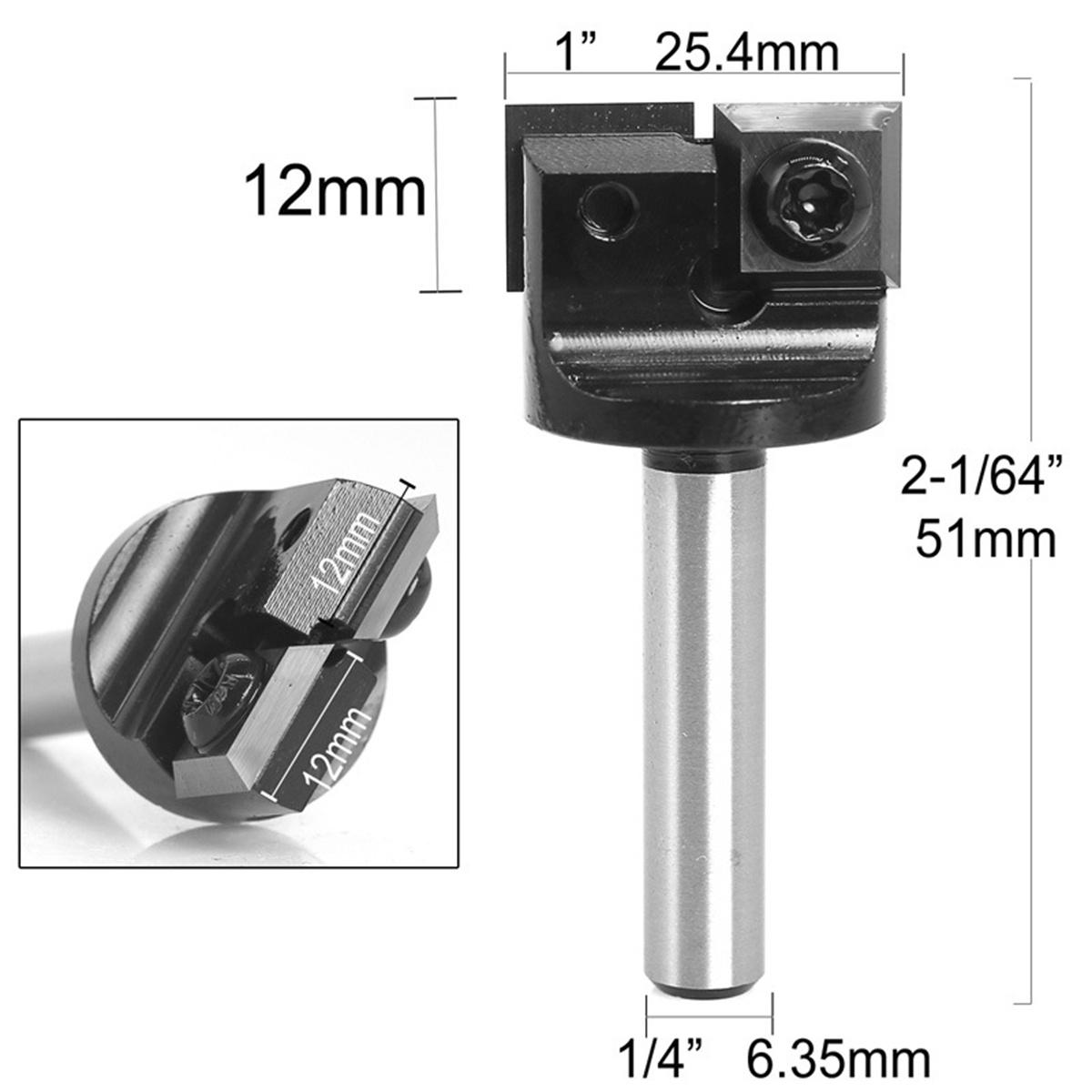 Hard Alloy Router Bit Versatile Woodworking Milling Cutters Two-Blade Vertical Milling Tools