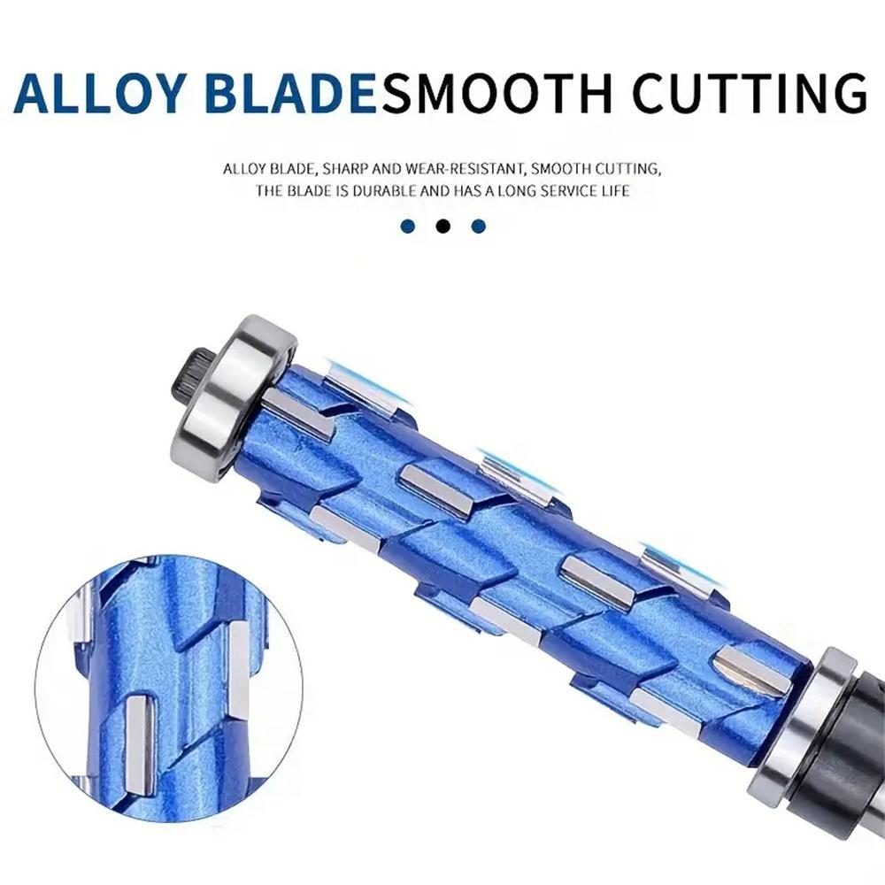 High-Grade Carbide Flush Trim Router Bit with 1/2 Round Shank Double Bearing Design for Woodworking Projects Ideal