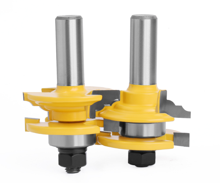 1/2 12mm Shank Milling Cutters Woodwork Door Round Corner Rail & Stile Tenon Router Bits For Wood Woodworking Tools