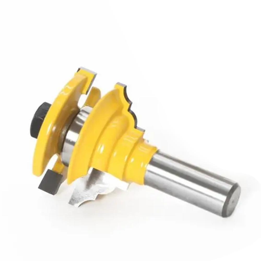 1/2 12mm Shank Milling Cutters Woodwork Door Round Corner Rail & Stile Tenon Router Bits For Wood Woodworking Tools