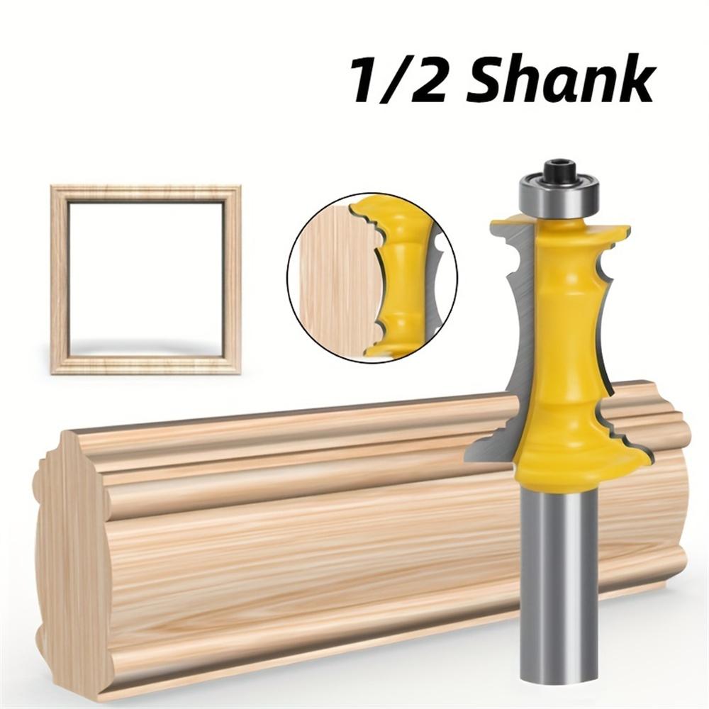 Small Mitered Drawer Front Molding Router Bit Carbide 1/2 inch Shank Durable Design Versatile Precision Cutting Popular Woodworking Essential
