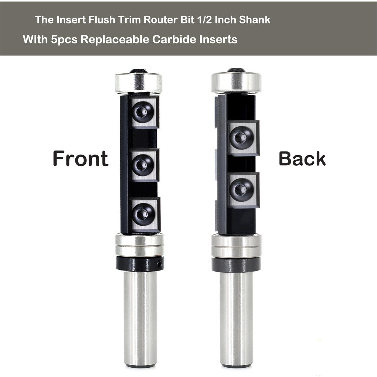 Woodworking Milling Cutter Router Bit Shank Size 1/2 inch 12mm Interchangeable Blades Easy Installation Perfect for Precision Cutting Durable Tool