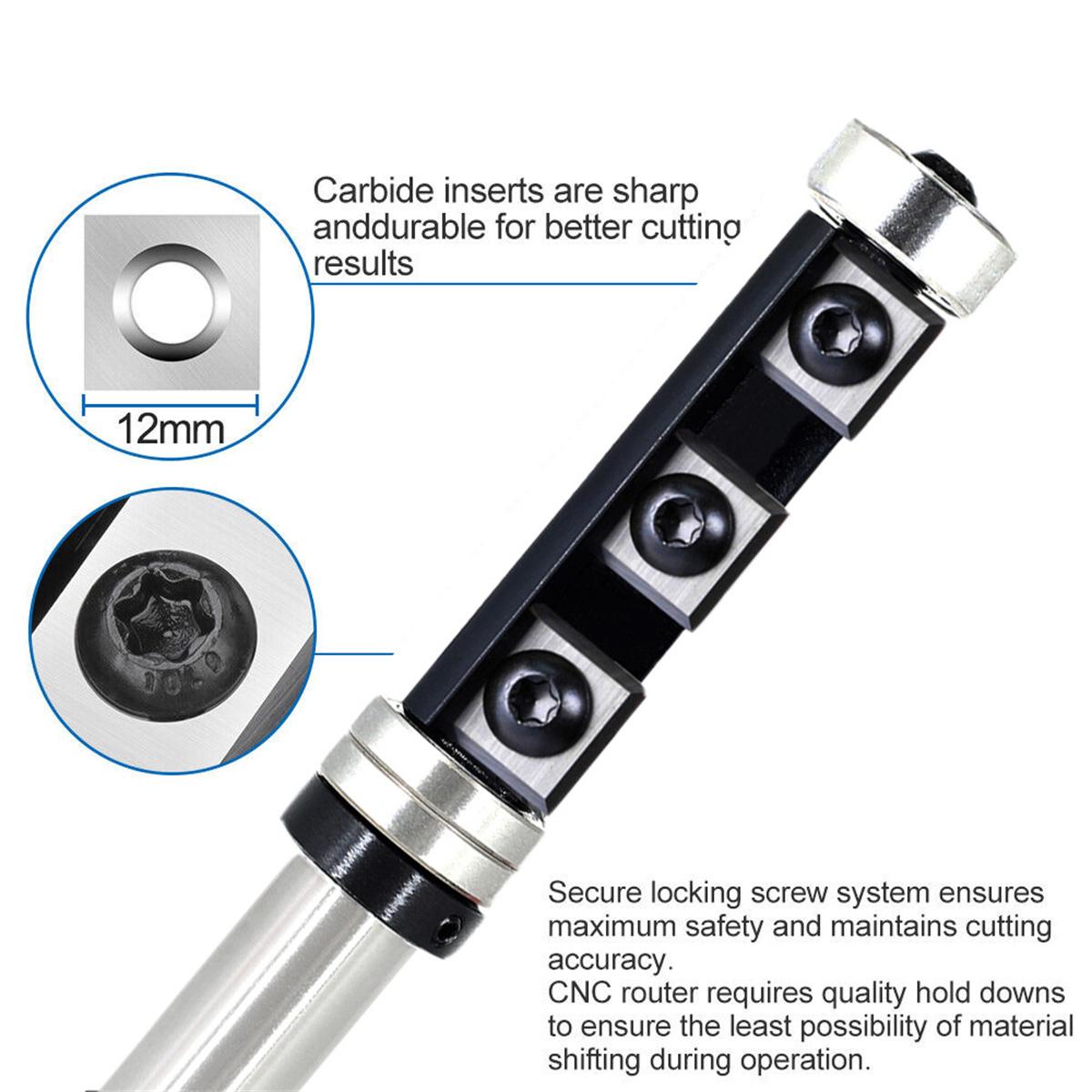 Woodworking Milling Cutter Router Bit Shank Size 1/2 inch 12mm Interchangeable Blades Easy Installation Perfect for Precision Cutting Durable Tool