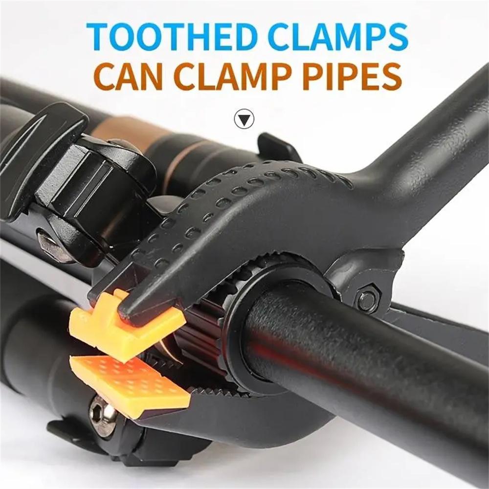 10pcs Ratchet Bar Clamp 2/3/4/6 Inch Woodworking A-Clip Black Wood Working Clip Plastic DIY Ergonomic Grip for Crafts Photography