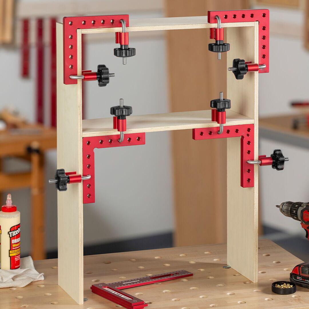 120mm 160mm Woodworking Right Angle Positioning Clamp Woodworking Square Positioning Fastening Tools Corner Ruler
