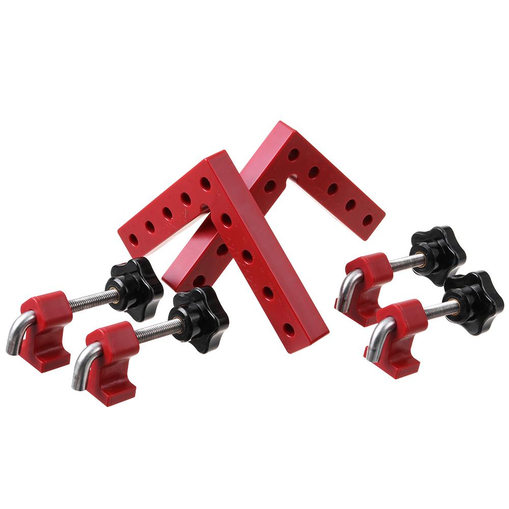 120mm 160mm Woodworking Right Angle Positioning Clamp Woodworking Square Positioning Fastening Tools Corner Ruler