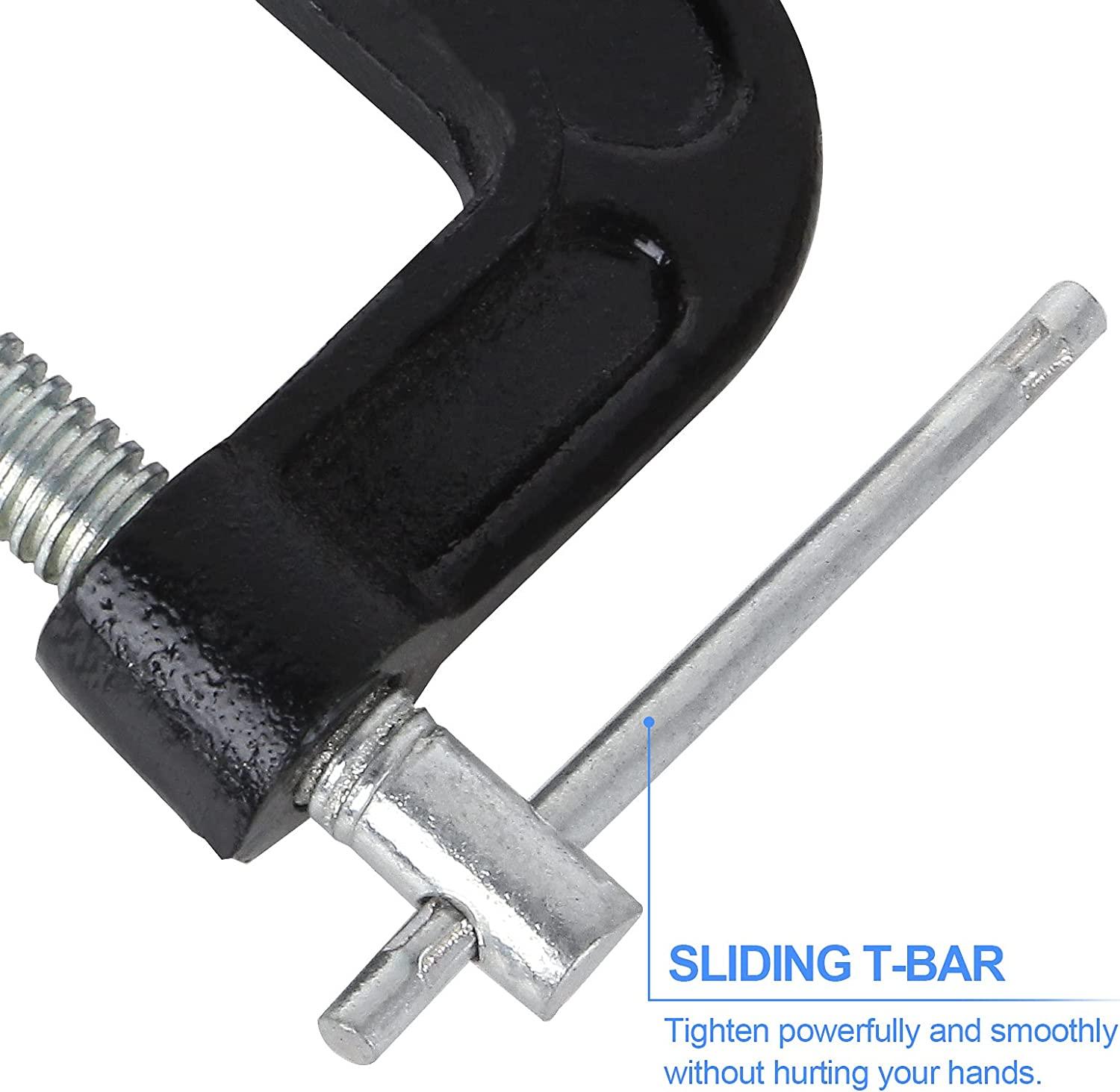2/3/4/5/6 Inch C Clamp Heavy Duty Steel G Clamp Woodworking Clamp Fixed Fixtures Hardware Tool