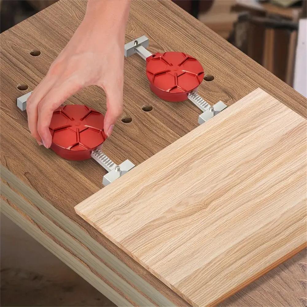 20mm Woodworking Desktop Clip Aluminum Fast Fixed Clip Workbench Table Peg Planing Stop Clamp For 19mm Dog Hole Woodworking Benches