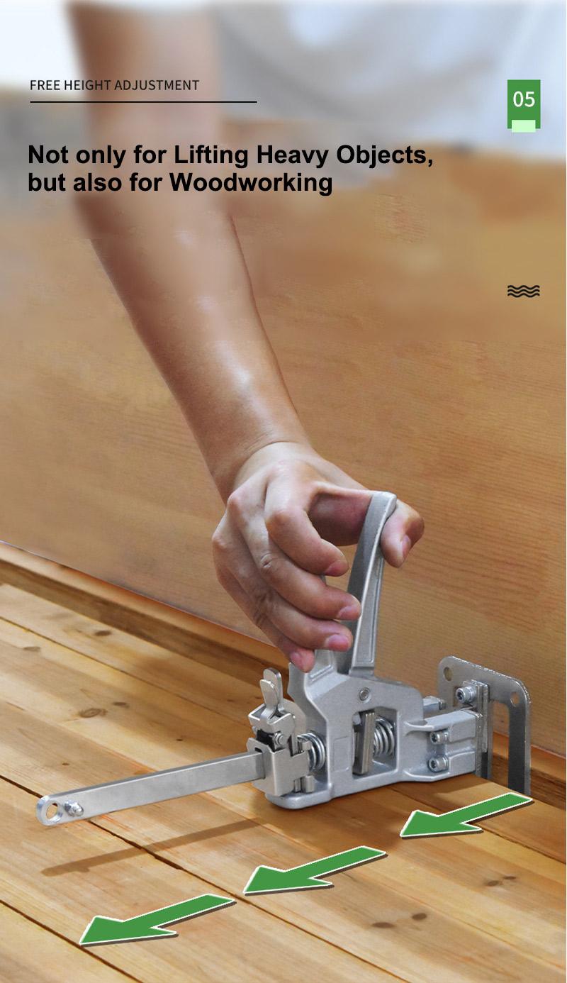 2PCS 12 Inch Heavy-Duty Labor Saving Handle Arm Jack Versatile Drywall Lift Wall Tile Locator and Woodworking Clamp