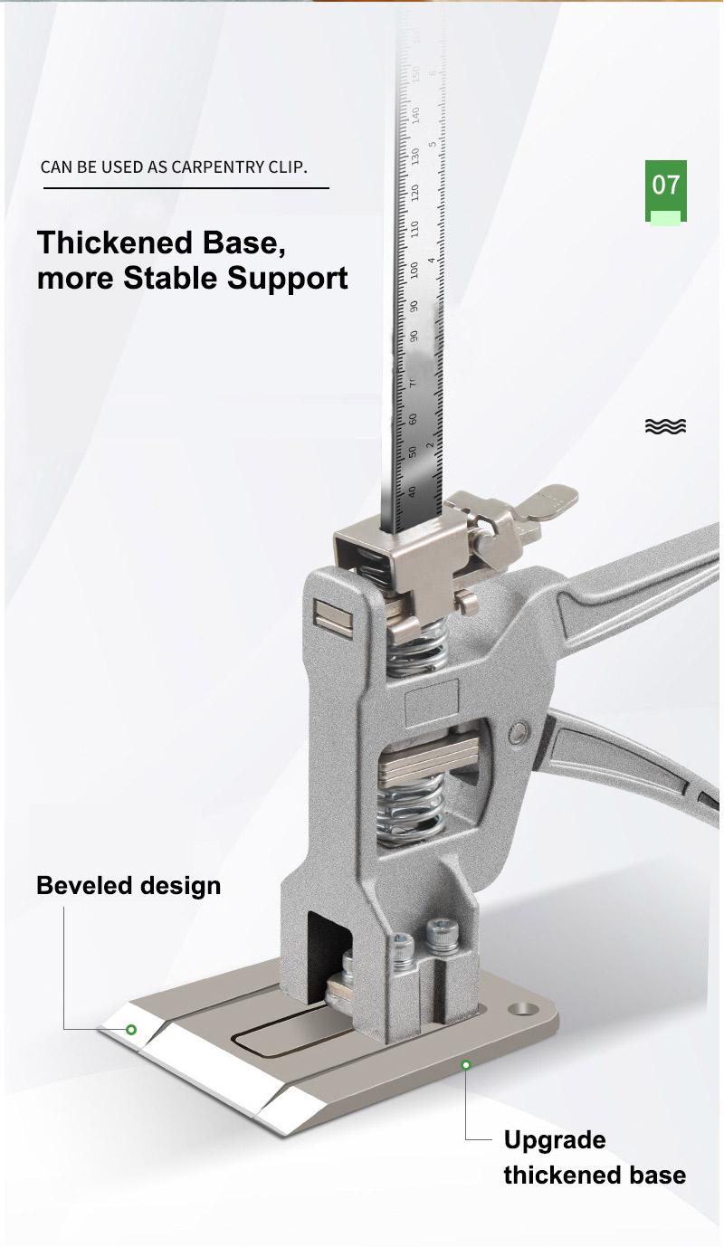 2PCS 12 Inch Heavy-Duty Labor Saving Handle Arm Jack Versatile Drywall Lift Wall Tile Locator and Woodworking Clamp