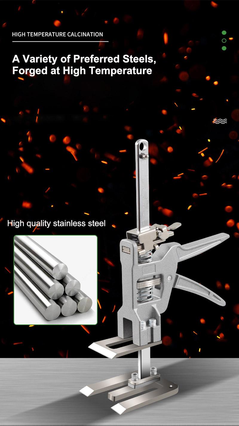 2PCS 12 Inch Heavy-Duty Labor Saving Handle Arm Jack Versatile Drywall Lift Wall Tile Locator and Woodworking Clamp