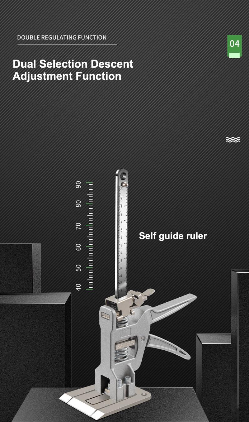 2PCS 12 Inch Heavy-Duty Labor Saving Handle Arm Jack Versatile Drywall Lift Wall Tile Locator and Woodworking Clamp