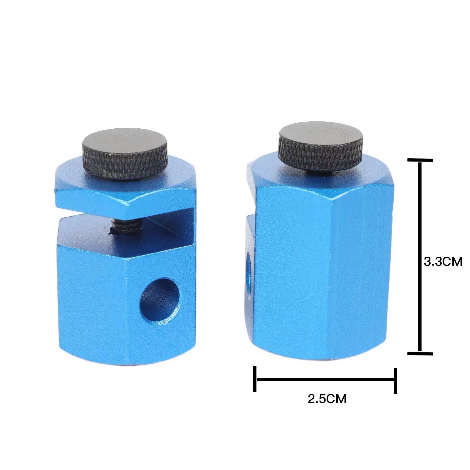 2PCS Tall Stair Gauges Carabiner Stair Guages Knobs Tool for Framing Square With Holder and Accurate Marking Rafter Layout Cutting Guide