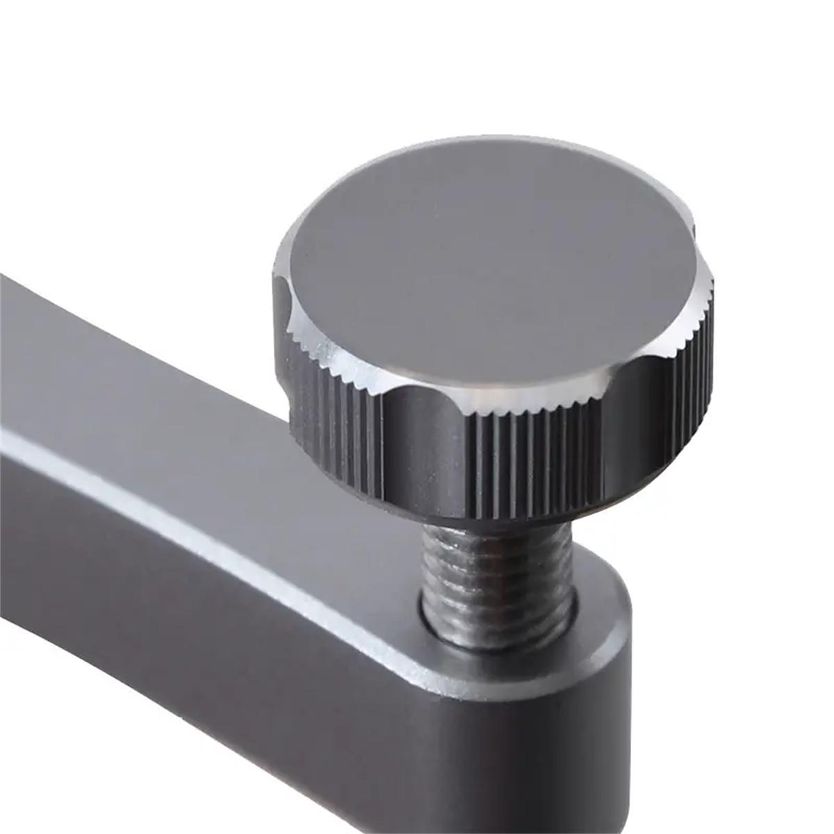 2PCS Workbench Dog Hole Clamp Set With Anti-Slip Pad Woodworking Desktop Fixed Clip Aluminum Alloy Quick Acting Hold Down Clamp