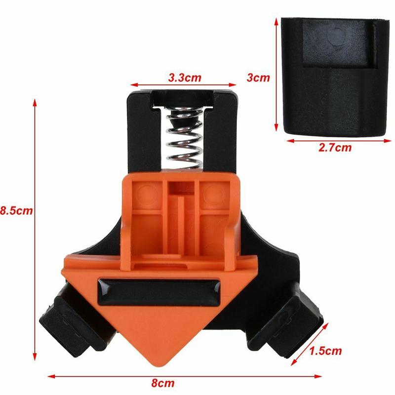 4pcs 90 Degree Corner Clamp Adjustable Right Angle Clamp Woodworking Clip Clamp