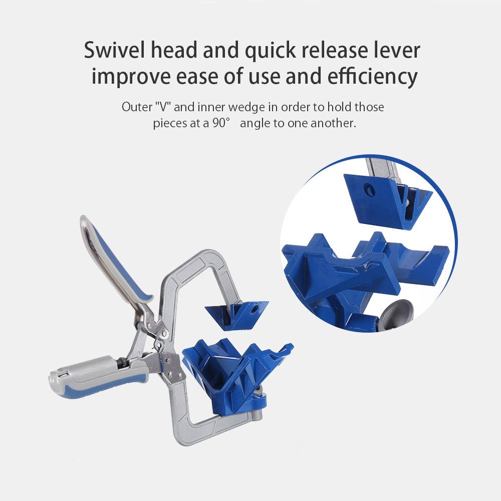 90 Degree Auto-adjustable Corner Clamp Face Frame Clamp Woodworking Clamp Quick Right Angle Clamp