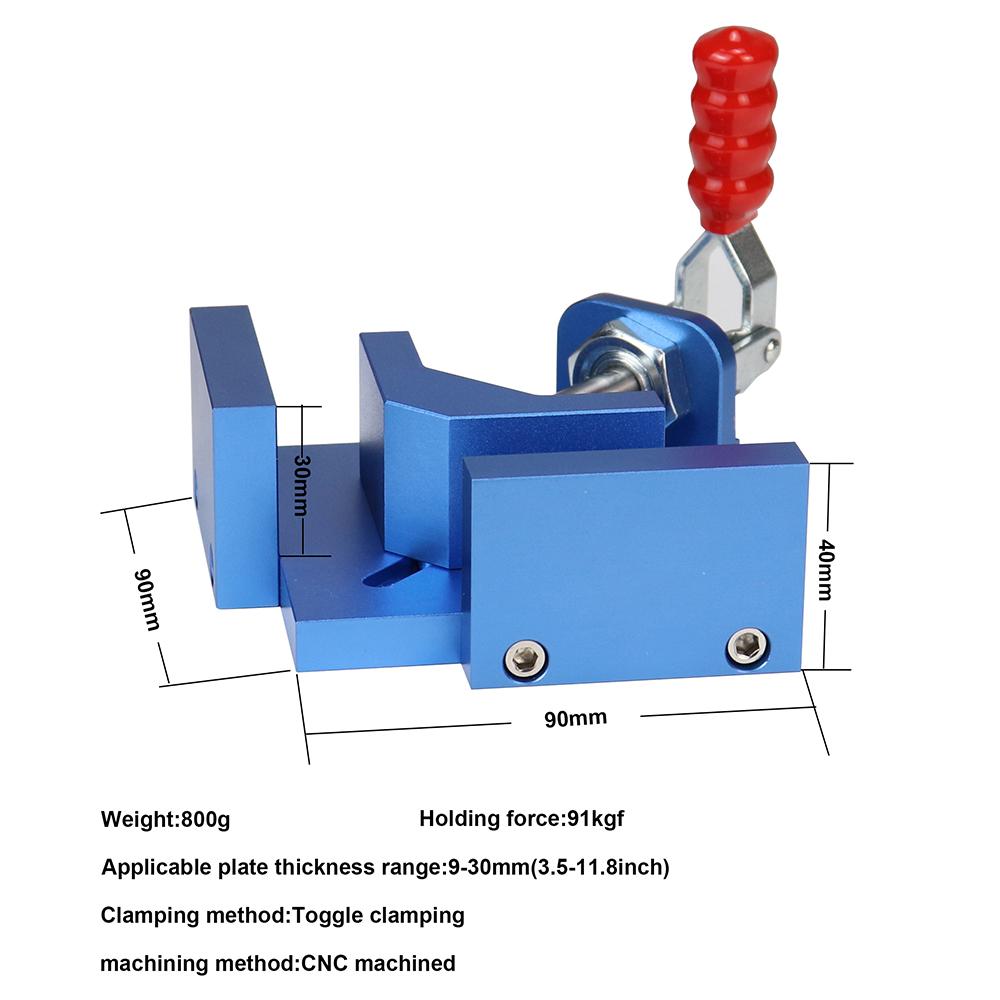 90 Degree Fixture Right Angle Clamp Corner Positioning Squares Woodworking Wood Assembly Toggle Splicing