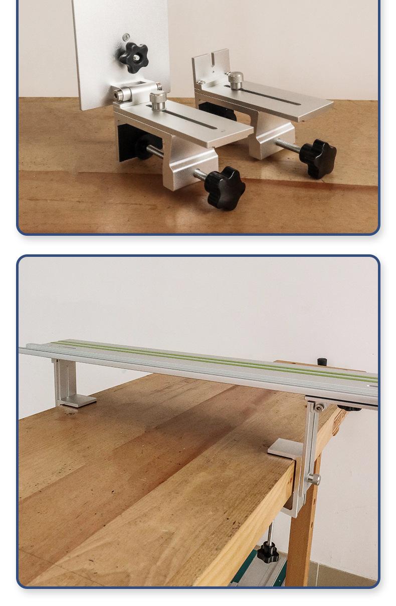 Adjustable Rail Lift Clamps Unique Sliding Tenon Design Height Adjustable Ideal for Various Table Heights and Rails Ensures Sturdy