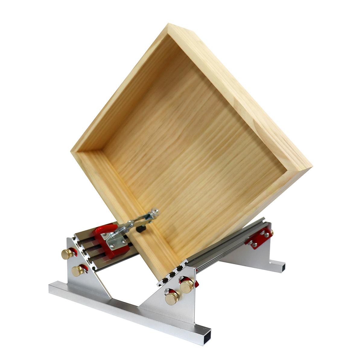 Adjustable Spline Jig for Table Saw & Router Table Silver Aluminum Alloy Material 1/2in-16in Project Size Compatibility with 4 Molded Flip Stops