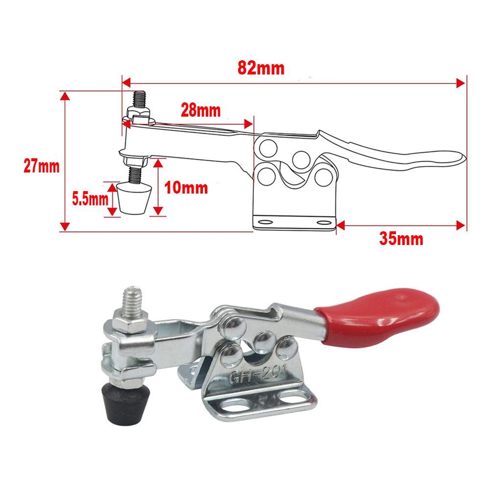 GH 201 Universal Clamp - Quick Release Woodworking Tool with Horizontal Rapid Clamping Hardware and Material Pressing Capability
