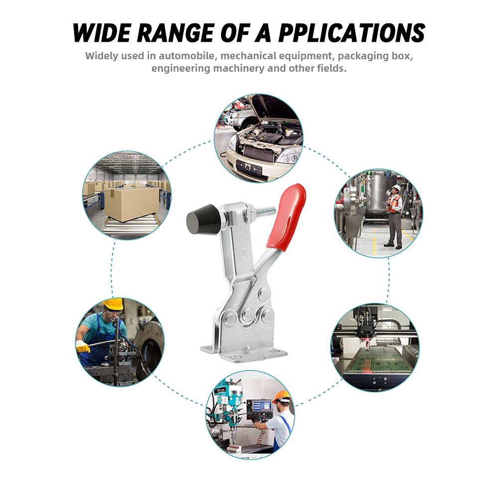 GH 201 Universal Clamp - Quick Release Woodworking Tool with Horizontal Rapid Clamping Hardware and Material Pressing Capability