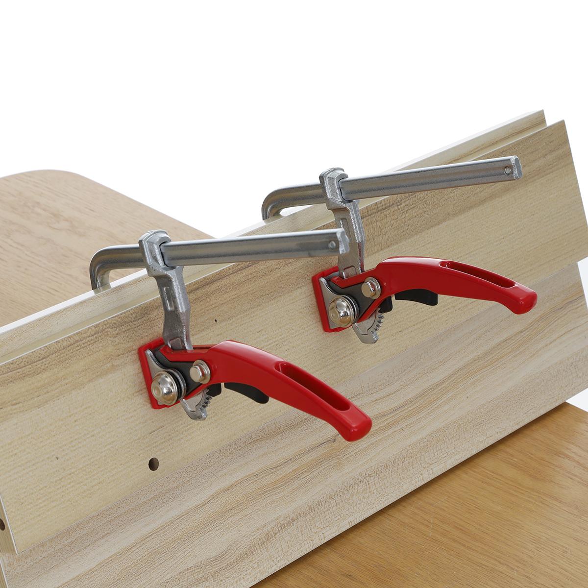 Upgrade Quick Ratchet Track Saw Guide Rail Clamp MFT Clamp for MFT Table and Guide Rail System Woodworking Clamp