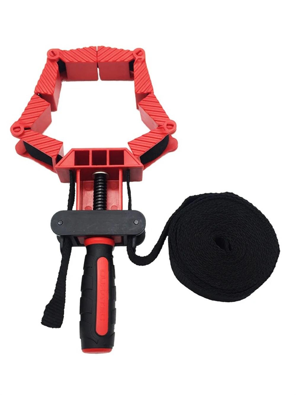 Woodworking Soft Belt Strap Clamp Versatile Durable with Foldable Clamping Blocks Ideal for DIY Projects Round Frame and Irregular Shape Clamping