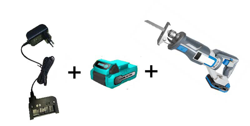 20V Portable Cordless Reciprocating Saw 3000 rpm with Rechargeable