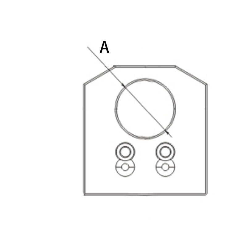 Distance between centers F71G43D25 lathe boring fixed tool base