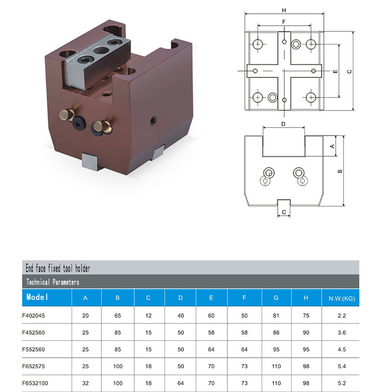 SCJ45 Lathe Fixed Tool Holder Outside Diameter Cnc End Face And Boring Tool Holder