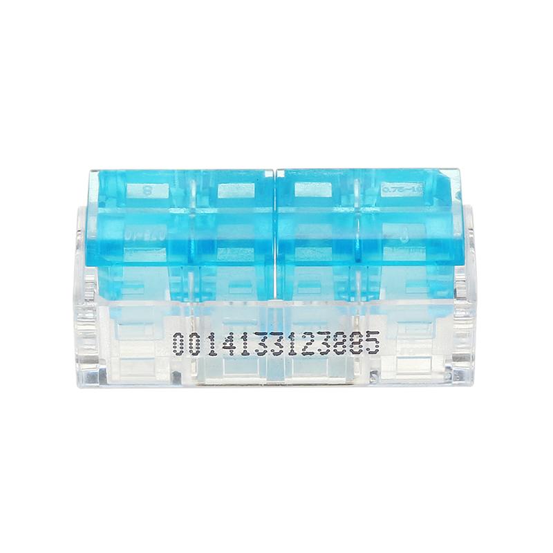 2Pin to 2Pin Wire Connector Two Way Series Fast Spring Terminal Block Electric Cable Connector
