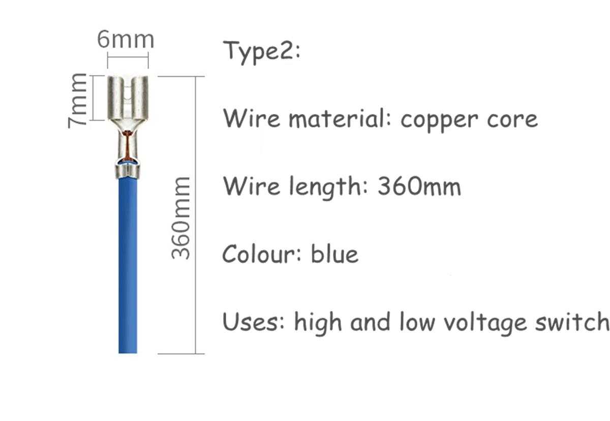 Mini Connector Plug With Wires Cables Wire Terminal Block DC Plug Connector