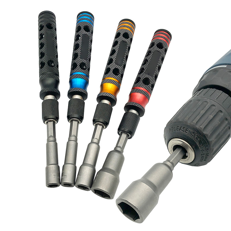 1/4 Inch 6.35mm 7pcs 6.0 / 7.0 / 8.0 / 9.0 / 10 / 12 / 14mm Nut Drivers