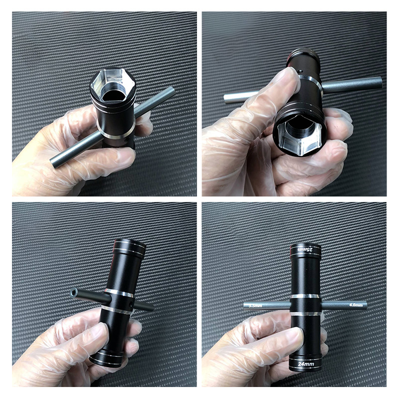 4.0/5.5/24/ 25mm Hex Socket Wrench Spanner Nut Key Stainless Steel