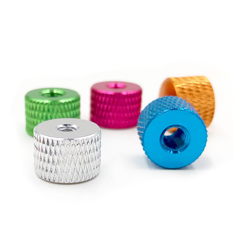 50pcs Aluminum alloy M3 M4 Knurled Thumb Nuts Reticulate Adjust Multicolor Nut