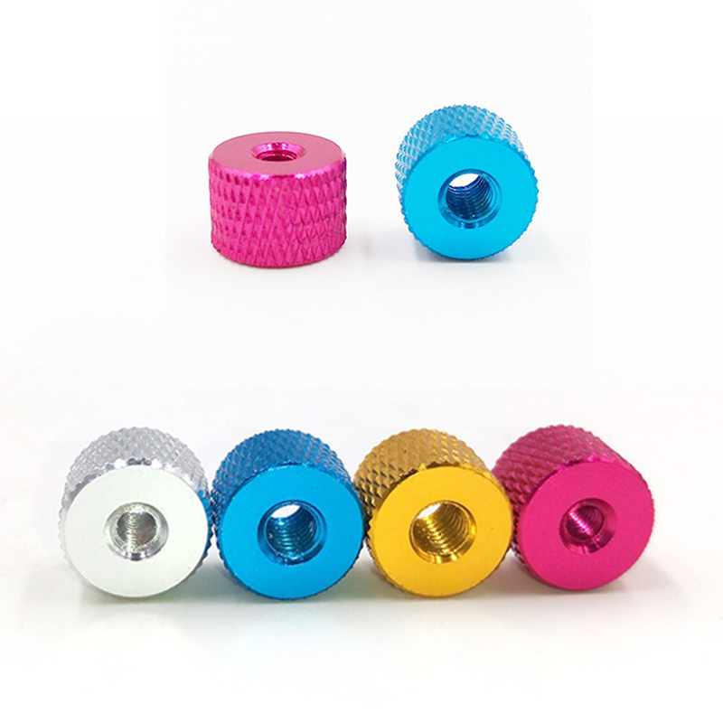 50pcs Aluminum alloy M3 M4 Knurled Thumb Nuts Reticulate Adjust Multicolor Nut