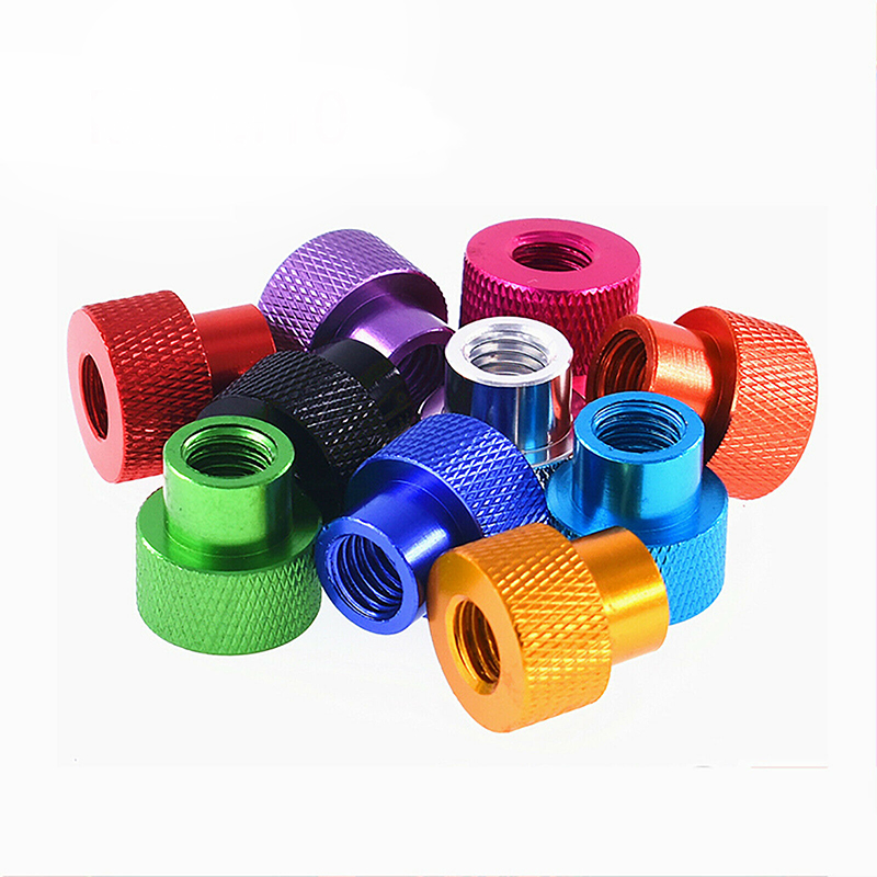 50pcs M3 M4 Blind Hole Hand Nut Aluminum Knurled Step Thumb Nut