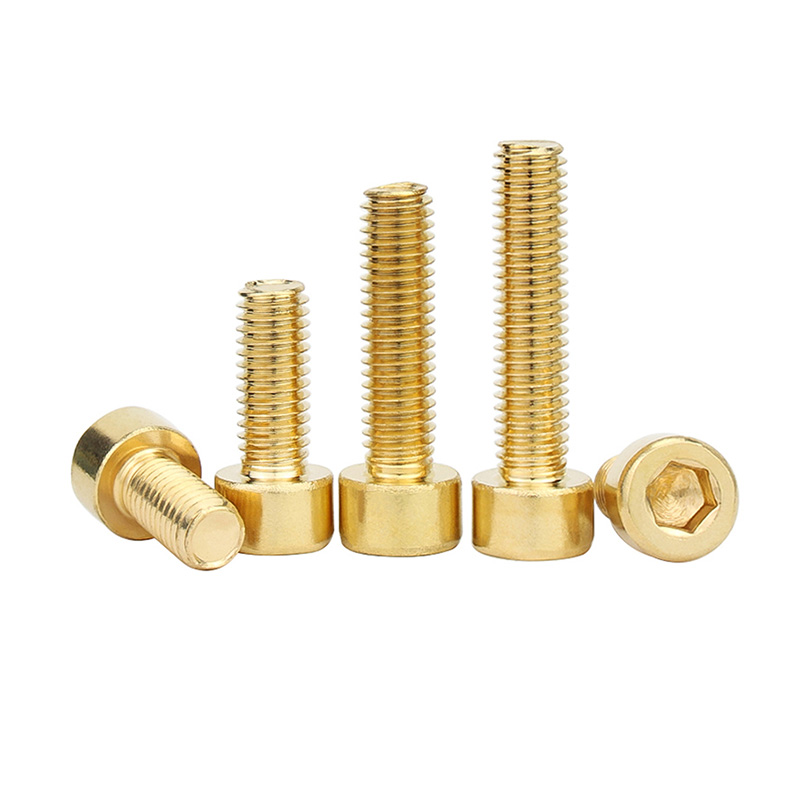 20pcs M8 M10 Brass Hex Hexagon Socket Cap Head Screws