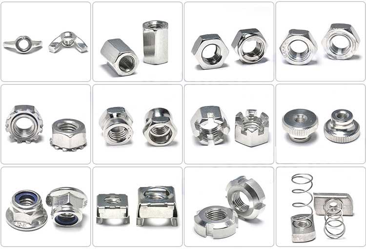 SS304 316 M3 M4 M5 M6 M8 DIN934 Long Weld Hexagon Coupling Cap Flange Hex Nut