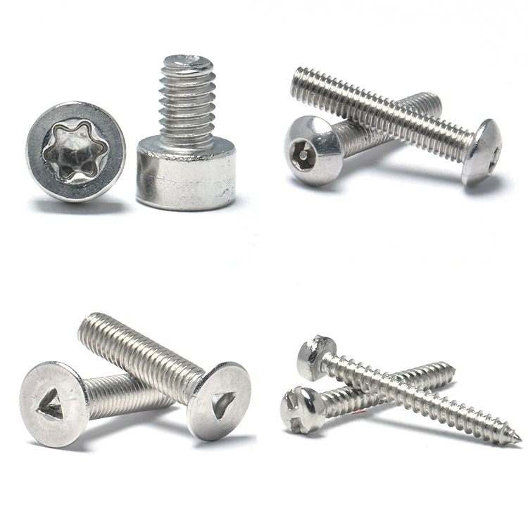 China Factory SS304 316 Fastener for License Plates Security Anti-theft Screw