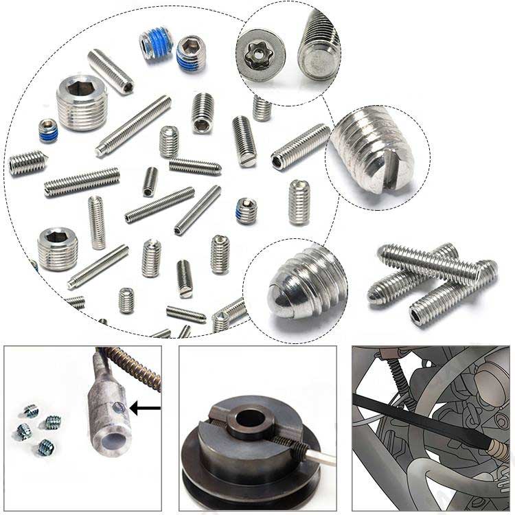 China Stainless Steel 304 316 DIN916 Hex Socket Cup Point Grub Set Screws