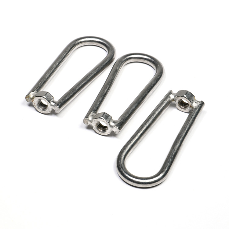 M3 M4 M6 M8 Marine Ship Boat Customized Ring Hex Lifting Welded Loop Eye Nut